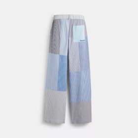 Pantaloni a righe patchwork
