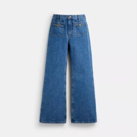 Pantaloni in denim "Sculpted C" in cotone biologico