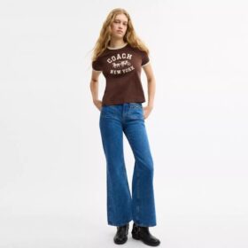Pantaloni in denim “Sculpted C” in cotone biologico