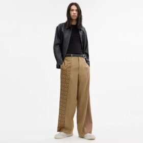 Pantaloni Mashup in filato tinto in massa