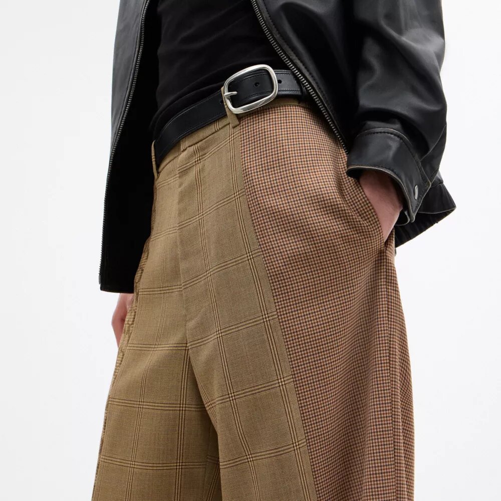 Pantaloni Mashup in filato tinto in massa