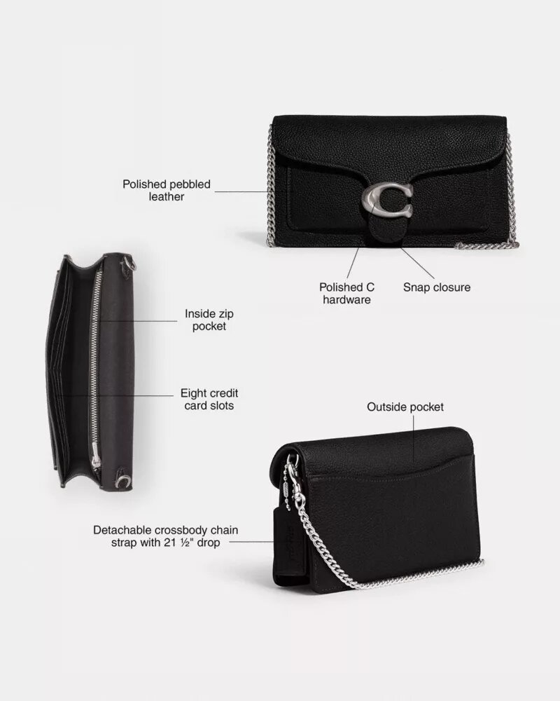 Pochette Tabby con catena