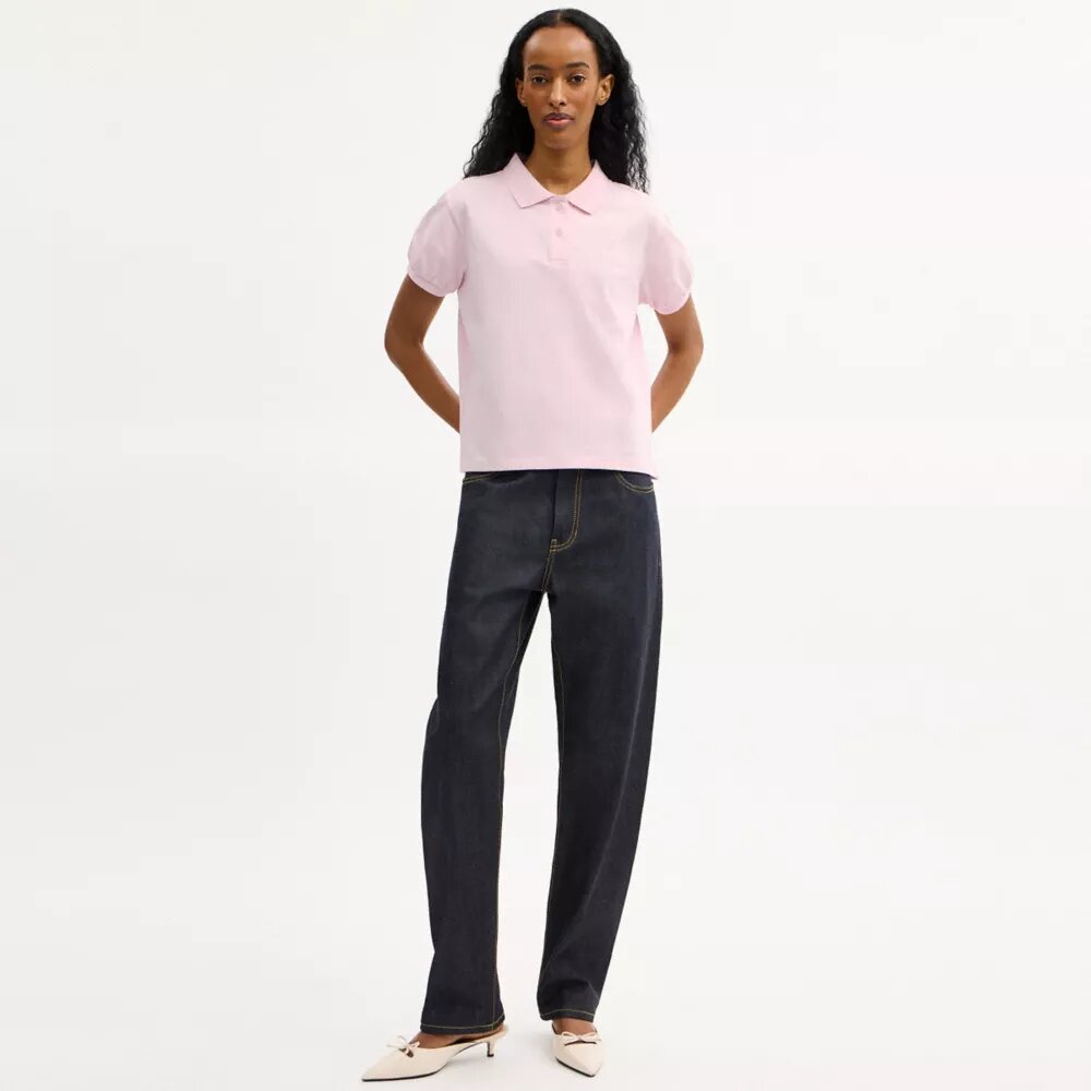 Polo Coach Script in cotone biologico