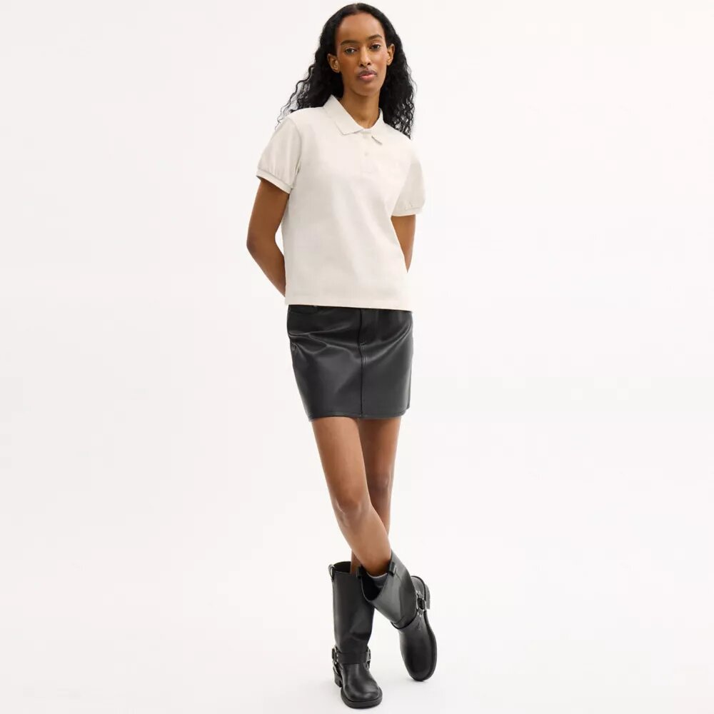Polo Coach Script in cotone biologico