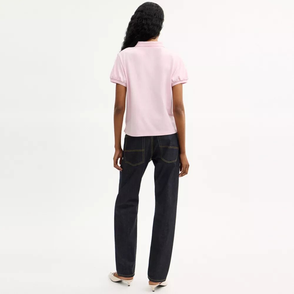 Polo Coach Script in cotone biologico