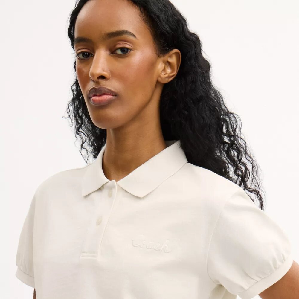 Polo Coach Script in cotone biologico