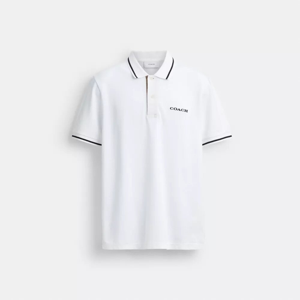 Polo con rifiniture esclusive in cotone biologico