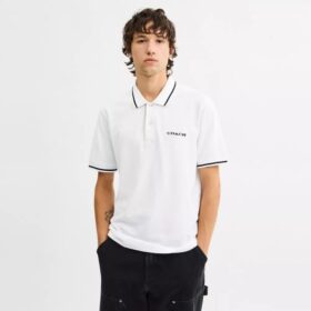 Polo con rifiniture esclusive in cotone biologico