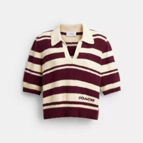 Polo in maglia a righe