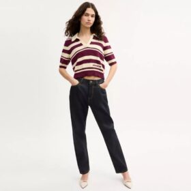 Polo in maglia a righe