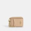 Portacarte con cerniera in pelle Signature