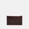 Portacarte con cerniera in Signature Canvas