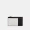 Portacarte con cerniera in Signature Canvas