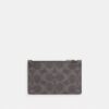 Portacarte con cerniera in Signature Canvas