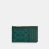 Portacarte con cerniera in Signature Canvas