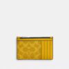 Portacarte con cerniera in Signature Canvas