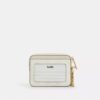 Portacarte con cerniera in Signature Canvas