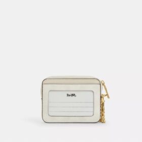 Portacarte con cerniera in Signature Canvas