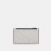 Portacarte con cerniera in Signature Canvas