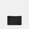 Portacarte con cerniera in Signature Canvas