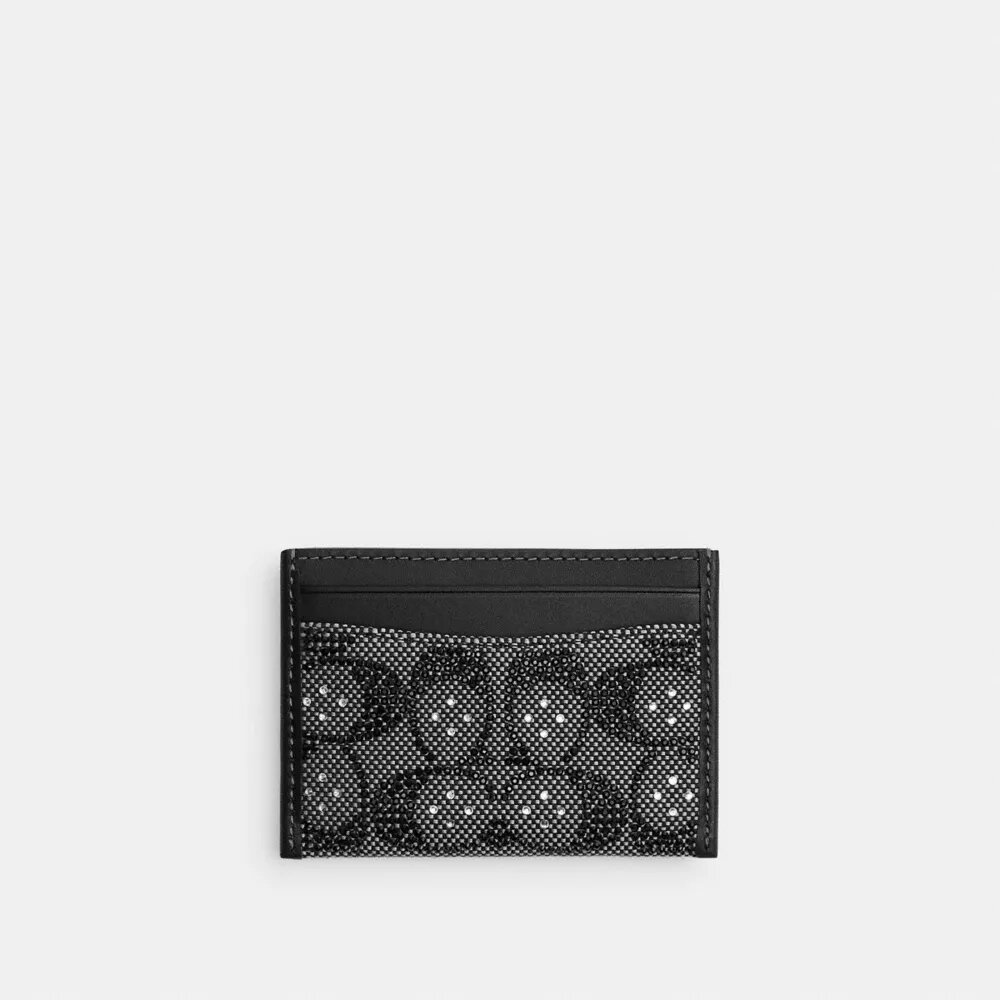 Portacarte Essential in jacquard Crystal Signature