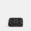 Portacarte Essential piccolo con chiusura a zip in jacquard Signature Crystal