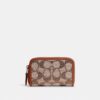 Portacarte Essential piccolo con chiusura a zip in jacquard Signature Crystal