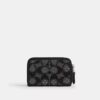Portacarte Essential piccolo con chiusura a zip in jacquard Signature Crystal