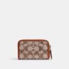 Portacarte Essential piccolo con chiusura a zip in jacquard Signature Crystal
