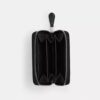 Portacarte Essential piccolo con chiusura a zip in jacquard Signature Crystal