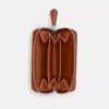 Portacarte Essential piccolo con chiusura a zip in jacquard Signature Crystal