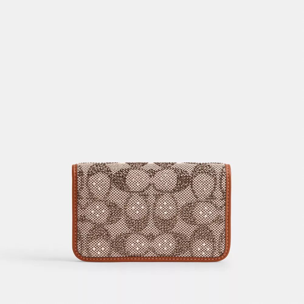 Portacarte Essential Slim in jacquard Crystal Signature