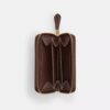 Portacarte Essential Small con chiusura a zip in jacquard Signature