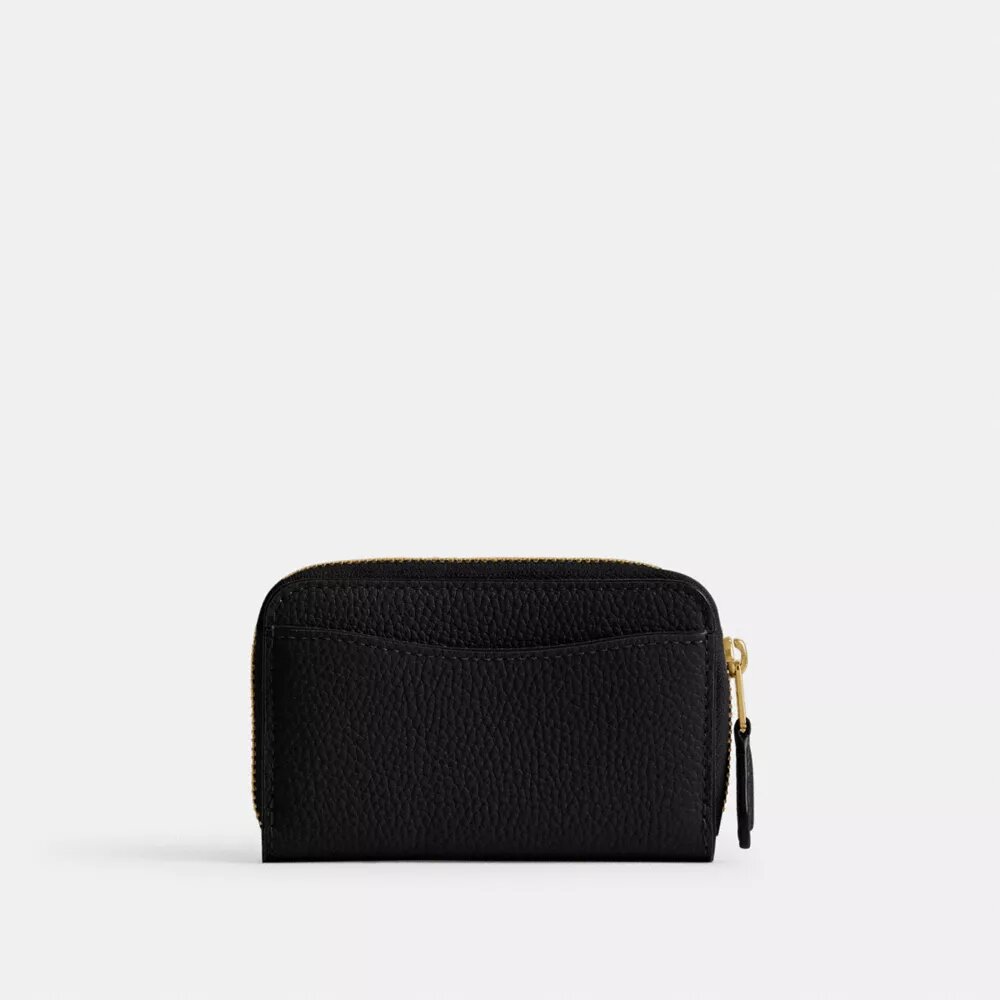 Portacarte essenziale con chiusura a zip