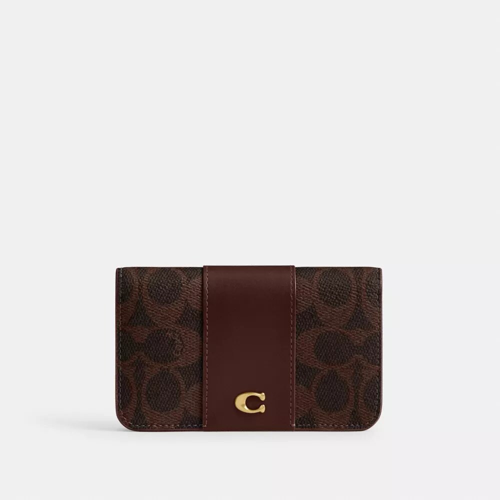 Portacarte sottile Essential in Signature Canvas