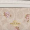 Portadocumenti Mini Skinny in Signature Canvas con stampa floreale
