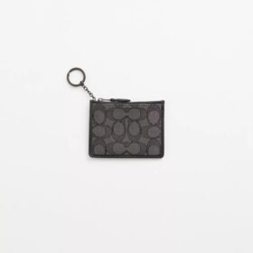 Portadocumenti Mini Skinny restaurato in tessuto jacquard esclusivo