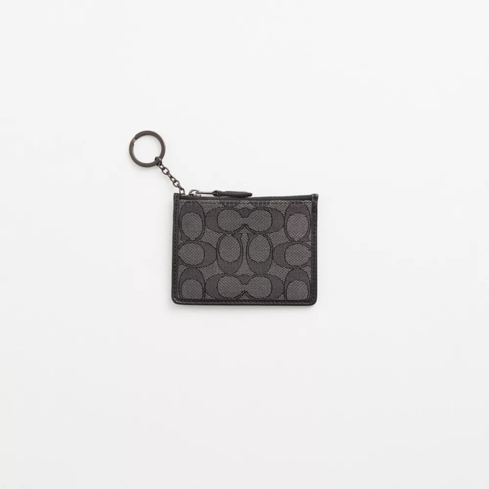 Portadocumenti Mini Skinny restaurato in tessuto jacquard esclusivo