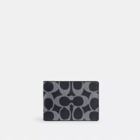 Portafoglio compatto in Signature Canvas