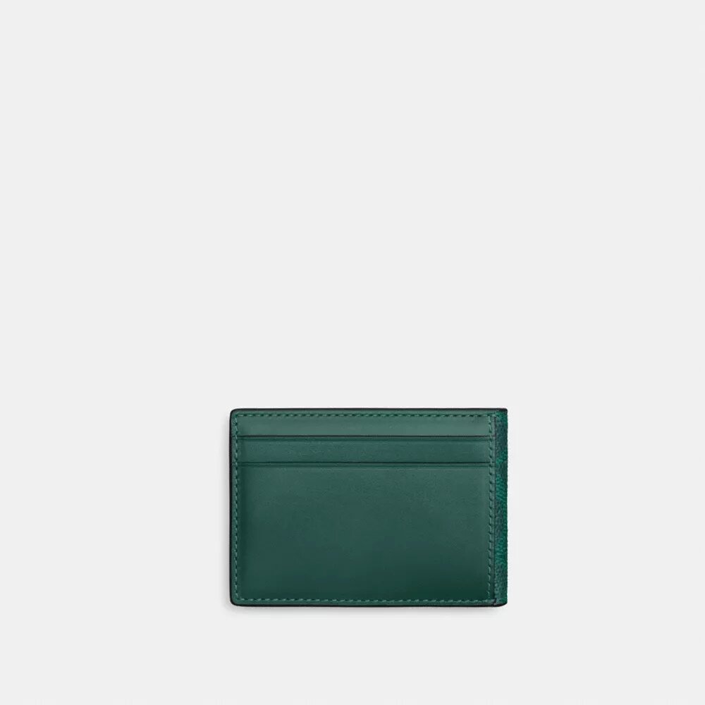 Portafoglio compatto in Signature Canvas
