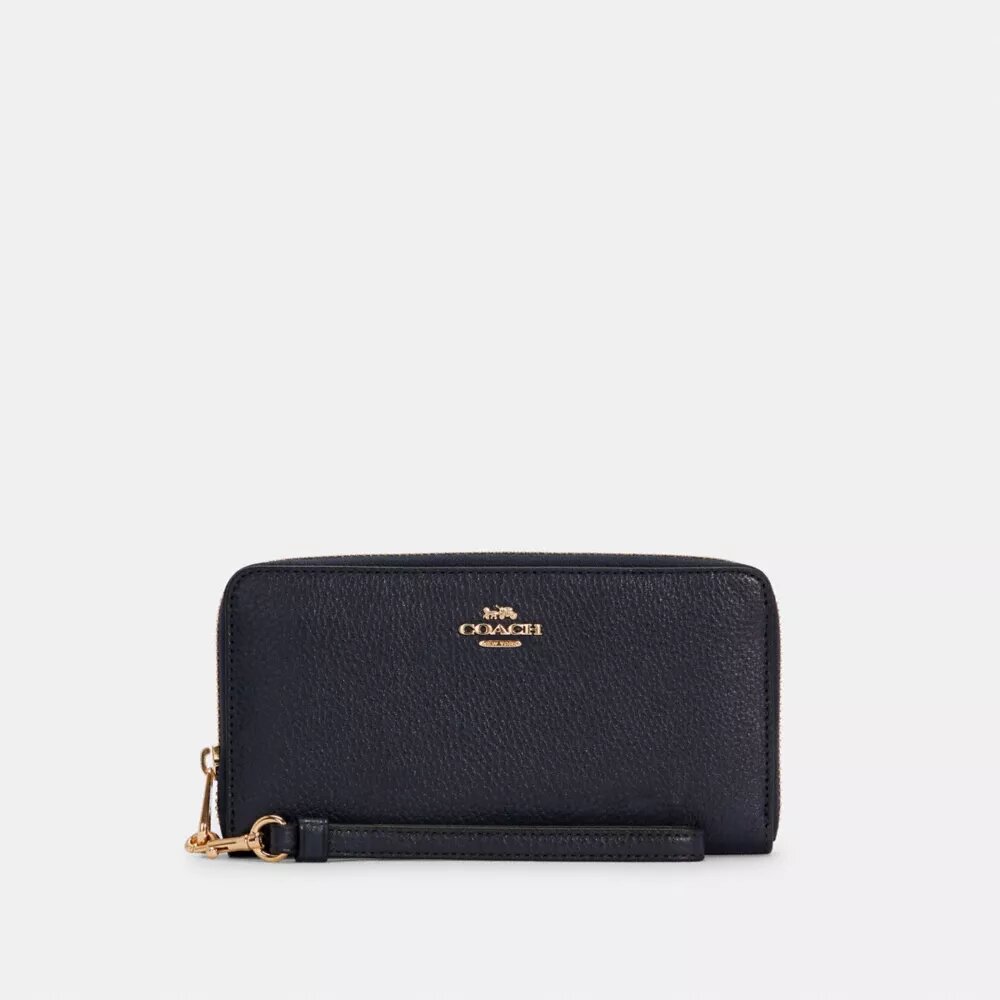 Portafoglio lungo con chiusura a zip perimetrale