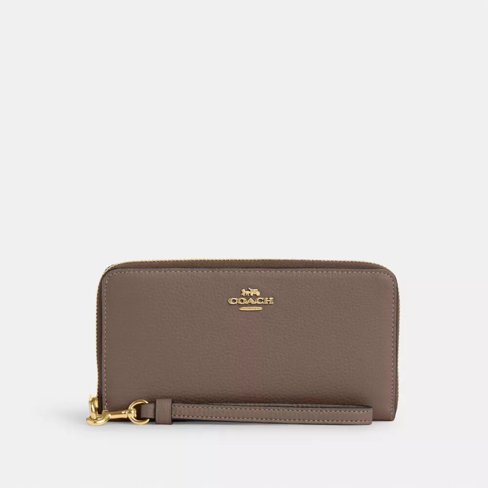 Portafoglio lungo con chiusura a zip perimetrale