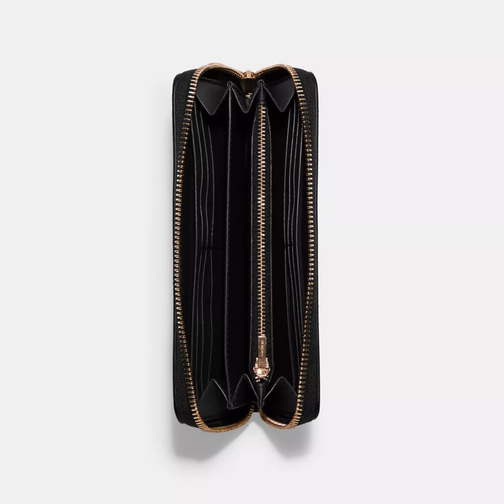 Portafoglio lungo con chiusura a zip perimetrale