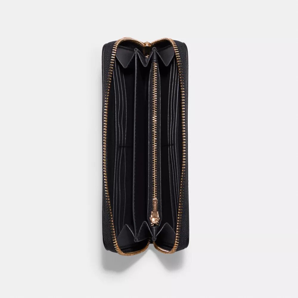 Portafoglio lungo con chiusura a zip perimetrale
