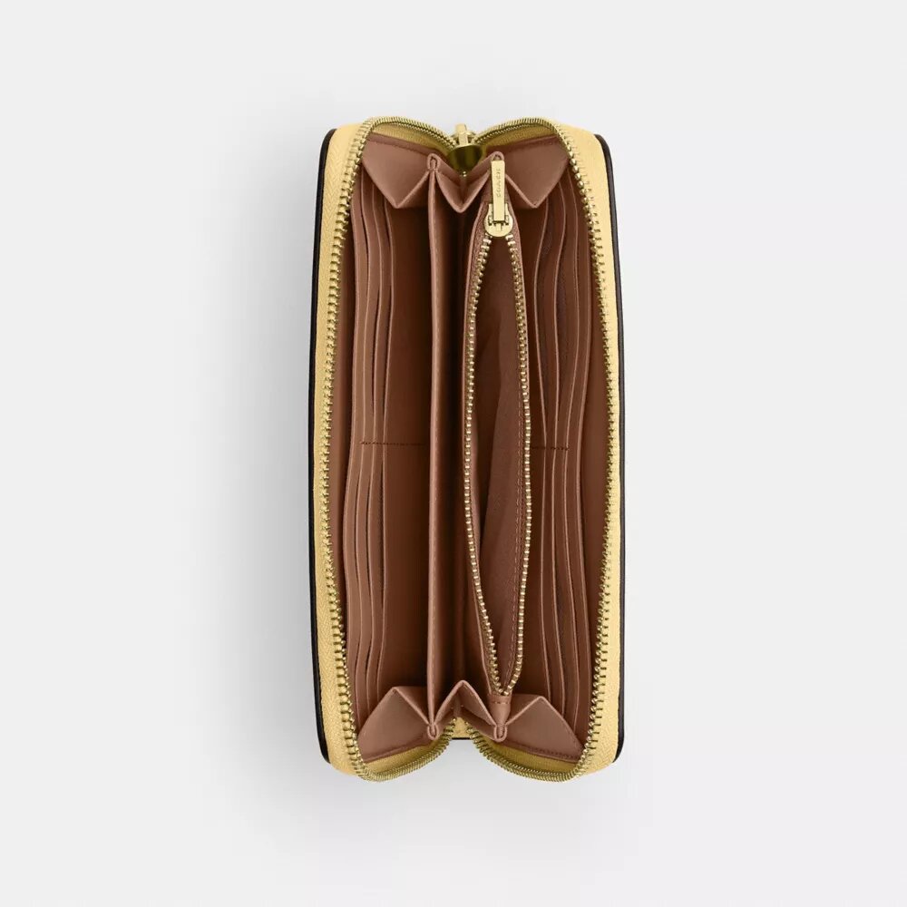 Portafoglio lungo con chiusura a zip perimetrale