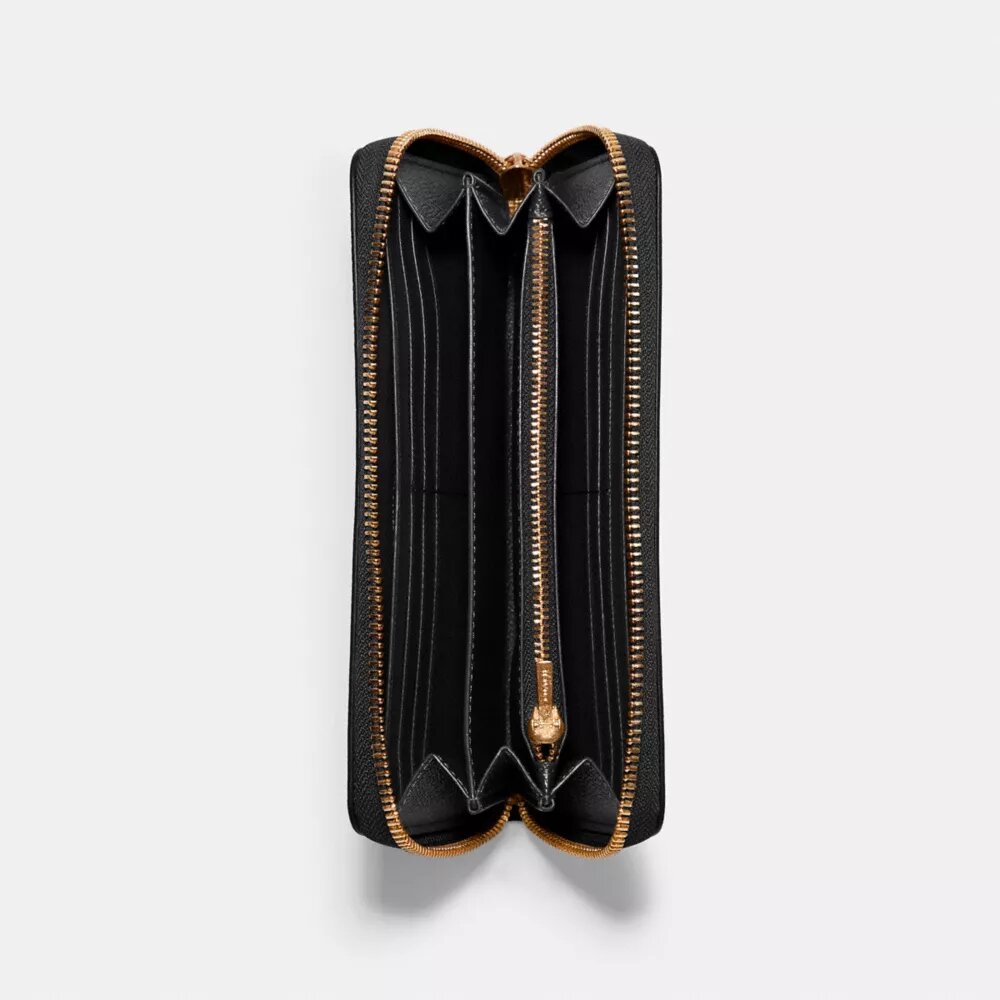 Portafoglio lungo con chiusura a zip perimetrale
