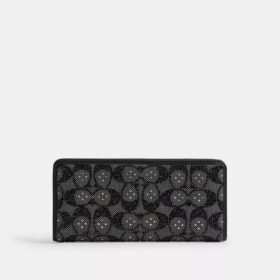Portafoglio sottile Essential in jacquard Crystal Signature