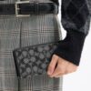 Portafoglio sottile Essential in jacquard Crystal Signature