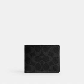 Portafoglio sottile in Signature Canvas
