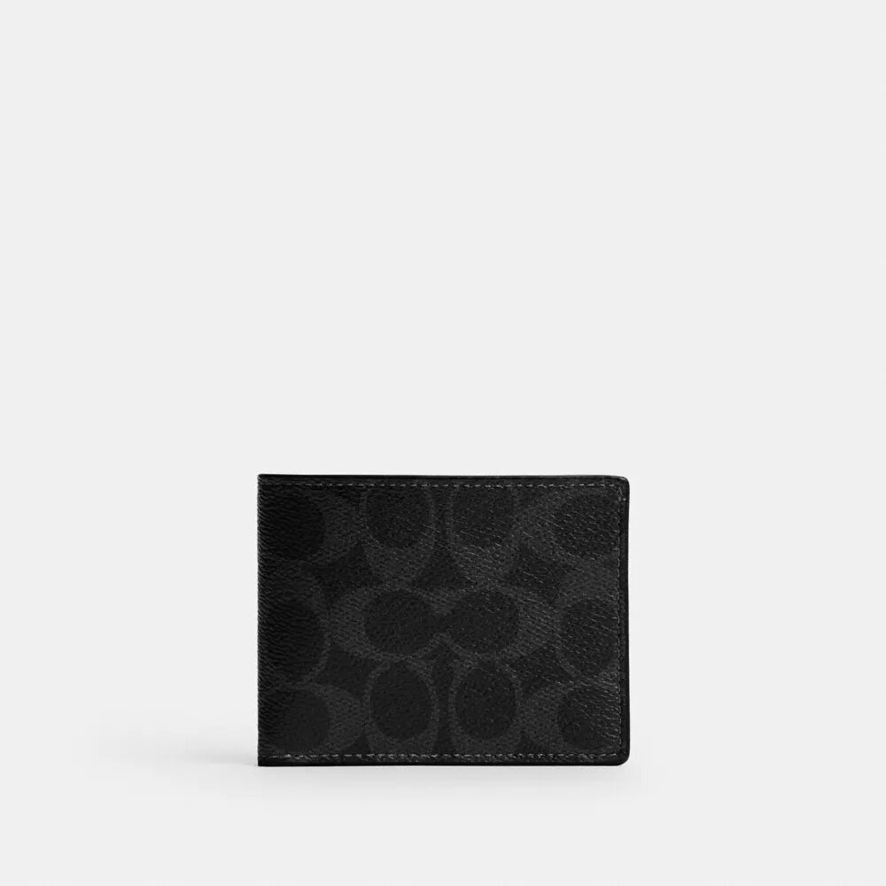Portafoglio sottile in Signature Canvas